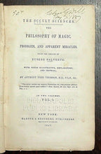 OCCULT SCIENCE: PHILOSOPHY OF MAGIC - Salverte, 1st 1847 - PAGANISM MAGICK