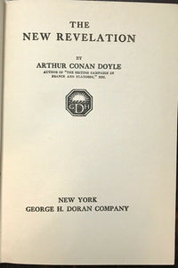 THE NEW REVELATION - Arthur Conan Doyle, 1st 1918 SPIRIT SOUL AFTERLIFE PSYCHIC