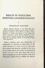 ESSAYS IN OCCULTISM, SPIRITISM & DEMONOLOGY - 1st, 1919 - GHOSTS DEMONS SPIRITS