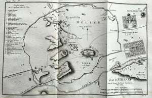 1790 CARTES DE L'ANCIENNE GRECE -  30 MAPS  COMBAT PLANS ANCIENT GREECE ATLAS