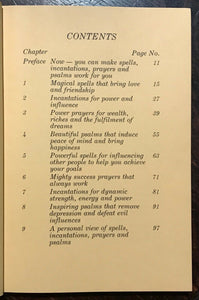 HOW TO TAP THE MAGIC POWER IN SPELLS, INCANTATIONS & PRAYERS - 1st 1981 MAGICK