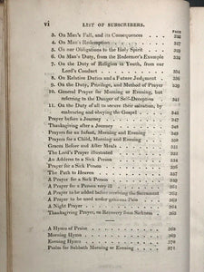 GUIDE FOR FAMILIES - Piggott, 1818 - STRICT CHRISTIAN MORALITY DOCTRINES PRAYERS