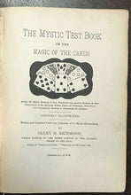 1919 MYSTIC TEST BOOK OR THE MAGIC OF THE CARDS - CARTOMANCY DIVINATION MAGICK