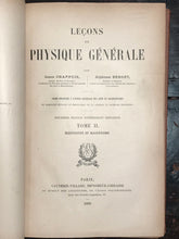 Leçons De Physique Générale, Chappuis & Berget, 1909-1911, 3 Vols FRENCH PHYSICS