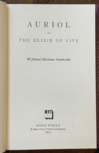AURIOL OR THE ELIXIR OF LIFE - Arno Press, 1st 1976 - GOTHIC ROMANCE DEVIL PACT