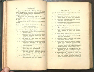 PSYCHISCOPY - 1st Ed, 1905 ASTROLOGY ZODIAC METAPHYSICS DIVINATION PROPHECY