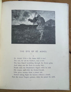 EVE OF ST. AGNES - Keats, 1st 1885 - ILLUSTRATED by JOHN GARRETT - FINE BINDING