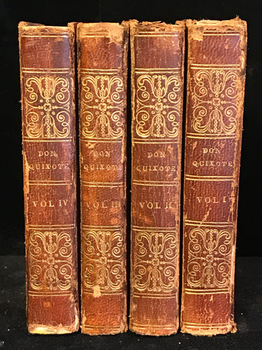 LIFE AND EXPLOITS OF DON QUIXOTE Miguel de Cervantes, Charles Jarvis 4 Vols 1827