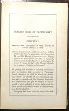 SCARLET BOOK OF FREEMASONRY - Redding, 1893 - KNIGHTS TEMPLAR MASONIC MARTYRS