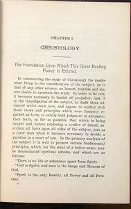 CHRISTOLOGY: SCIENCE OF HEALTH & HAPPINESS - Sabin, 1906 - METAPHYSICAL HEALING