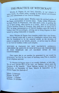 TRUTH ABOUT WITCHCRAFT - Morgan, 1995 - WITCHES WICCA PAGANISM RITUALS BELIEFS