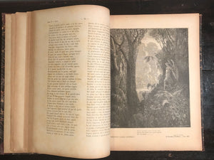 GUSTAVE DORE, MILTON ~ IL PARADISO PERDUTO (PARADISE LOST), 1881, Scarce Ed.