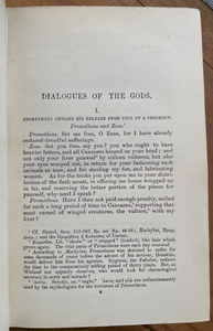 1903 - LUCIAN'S DIALOGUES - GREEK MYTHOLOGY MYTHS GODS GODDESSES UNDERWORLD