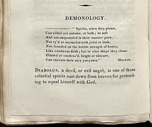 DEMONOLOGIA - 1st 1827 - WITCHCRAFT SORCERY SATAN DEMONS TALISMANS DEMONOLOGY