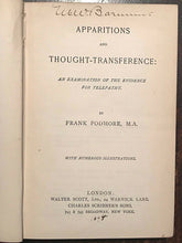 APPARITIONS AND THOUGHT-TRANSFERENCE - Podmore, 1894 - TELEPATHY CLAIRVOYANCE