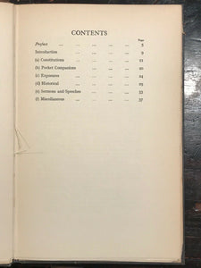 THE RARE BOOKS OF FREEMASONRY - Vibert, 1st Ed 1923 - OCCULT FREEMASONRY MASONIC
