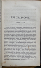 THEORY OF PNEUMATOLOGY - 1st US, 1854 - SOUL GHOSTS SPIRITS APPARITIONS PSYCHIC