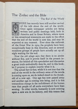 ZODIAC AND THE BIBLE: THE END OF THE WORLD - Fox, 1961 - OCCULT, NEW THOUGHT