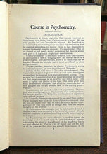 POWER THROUGH PSYCHOMETRY - 1st 1901 - PHRENOLOGY, ASTROLOGY, SOMNOLOGY, MEDIUMS