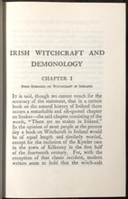 IRISH WITCHCRAFT AND DEMONOLOGY - 1st, 1973 - DEMONS CURSES POSSESSION PROPHECY