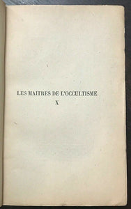 MACONNERIE OCCULTE, L'INITIATION HERMETIQUE - Rogan, 1947 OCCULT MASON HERMETIC