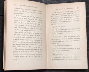 HARRIET BEECHER STOWE, LADY BYRON VINDICATED: The Byron Controversy 1st/1st 1870