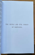 DEVILS AND EVIL SPIRITS OF BABYLONIA - 2 Vols 2012 - INCANTATIONS GHOSTS DEMONS