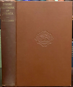 PSYCHIC PHENOMENA OF JAMAICA - Williams, 1st 1934 - VOODOO WITCHCRAFT SORCERY