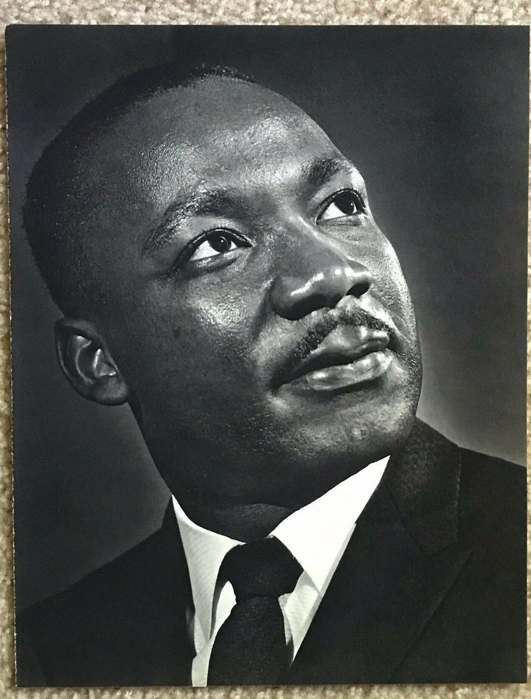Vintage YOUSUF KARSH Photogravure Portrait Photo, 1960s - MARTIN LUTHER KING, JR