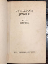 DEVILMAN'S JUNGLE by Gustaf Bolinder, 1st/1st  HC/DJ 1954, AFRICAN MAGIC DEMONS