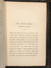 THE DEAD LEMAN AND OTHER TALES FROM THE FRENCH - Lang, Sylvester - 1st Ed, 1889