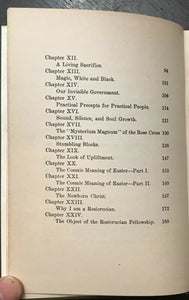 GLEANINGS OF A MYSTIC - Heindel, 1st 1922 - MYSTICISM SOUL ROSICRUCIAN MAGIC