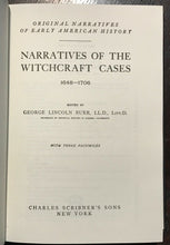 NARRATIVES OF THE WITCHCRAFT CASES 1648-1706, FULL LEATHER OCCULT WITCH TRIALS