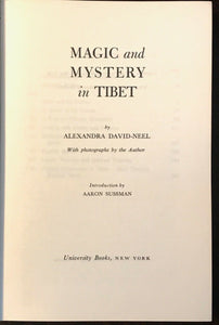 MAGIC AND MYSTERY IN TIBET - 1st, 1958 - SUPERNATURAL MYSTICS HERMITS MAGICK