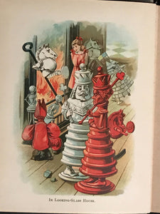 THROUGH THE LOOKING GLASS, Lewis Carroll and John Tenniel, Ca. 1901, RARE