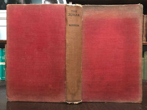 ZOHAR IN MOSLEM AND CHRISTIAN SPAIN - Bension, 1st 1932 JEWISH MYSTICISM SIGNED