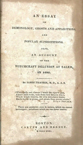 DEMONOLOGY, GHOSTS, APPARITIONS, POPULAR SUPERSTITIONS - 1st 1831 WITCHES OCCULT