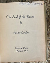 THE SOUL OF THE DESERT - 1st 1974 - ALEISTER CROWLEY - POETRY, THELEMA, OCCULT