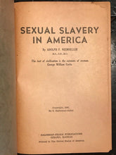 SEXUAL SLAVERY IN AMERICA - NIEMOELLER, 1947 - PROSTITUTION, TRAFFICKING