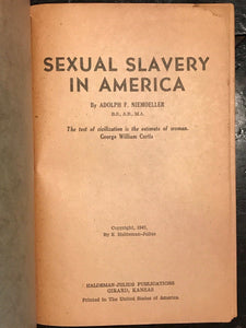 SEXUAL SLAVERY IN AMERICA - NIEMOELLER, 1947 - PROSTITUTION, TRAFFICKING
