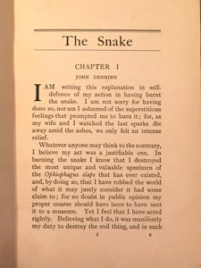 THE SNAKE F. Inglis Powell 1st/1st 1912 Vampire Cult of Kali India Gothic Horror