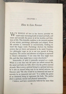 HOW TO LIVE FOREVER - Harry Gaze, 1954 - ETERNAL LIFE GOD LAW OF ATTRACTION