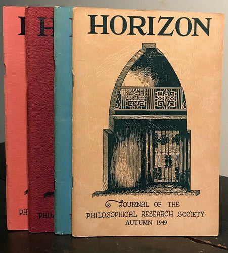 MANLY P. HALL - HORIZON JOURNAL - Full YEAR, 4 ISSUES, 1949 - PHILOSOPHY OCCULT