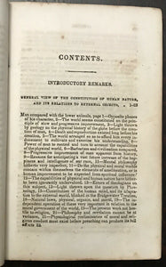 CONSTITUTION OF MAN - Combe, 1845 - PHRENOLOGY BRAIN MIND RELATIONSHIPS BEHAVIOR