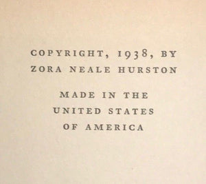 TELL MY HORSE - Zora Neale Hurston, 1st/1st 1938 - Voodoo Haiti Jamaica Zombies