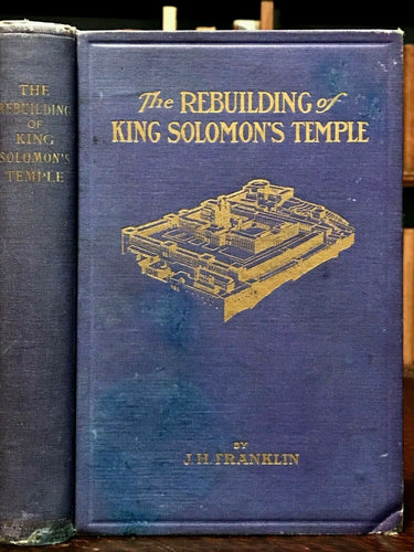 REBUILDING OF SOLOMON'S TEMPLE - Franklin, 1st 1910, KNIGHTS TEMPLAR FREEMASONRY