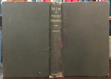 LAW OF PSYCHIC PHENOMENA - Hudson, 1898 HYPNOTISM TELEPATHY MIND CONTROL GHOSTS