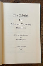 QABALAH OF ALEISTER CROWLEY: THREE TEXTS - 1st 1973 QABALISTIC MAGICK TEACHINGS