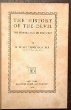 HISTORY OF THE DEVIL - 1st Ed, 1929 - HORNED GOD SATAN DEMONS EVIL PAGAN MAGICK