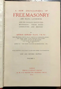 NEW ENCYCLOPAEDIA OF FREEMASONRY - A.E. WAITE, 1921, 2 Volumes - RITUALS HISTORY